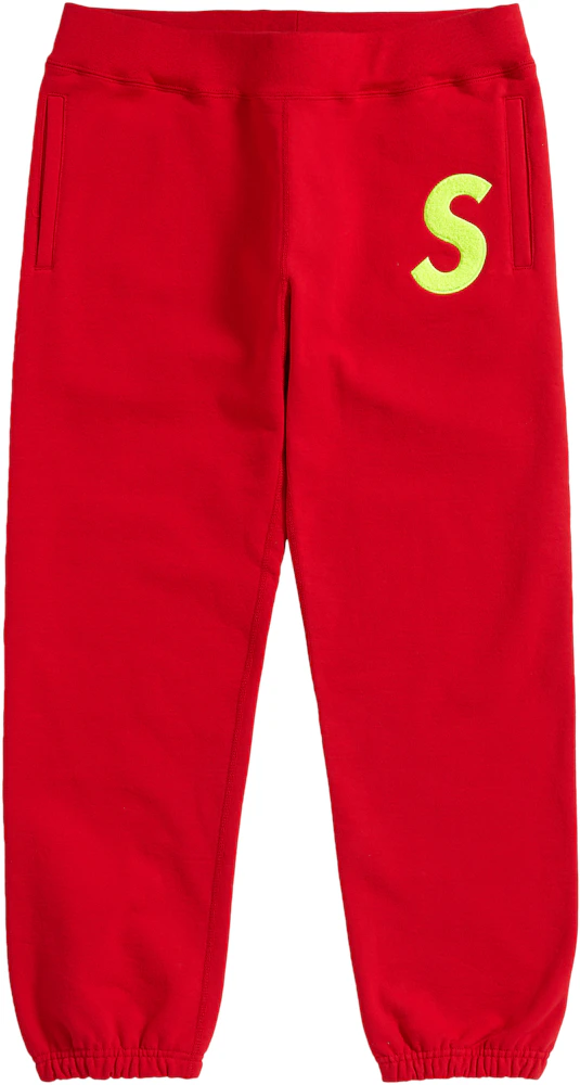 Supreme S Logo Sweatpant (FW19) Red Men's - FW19 - US