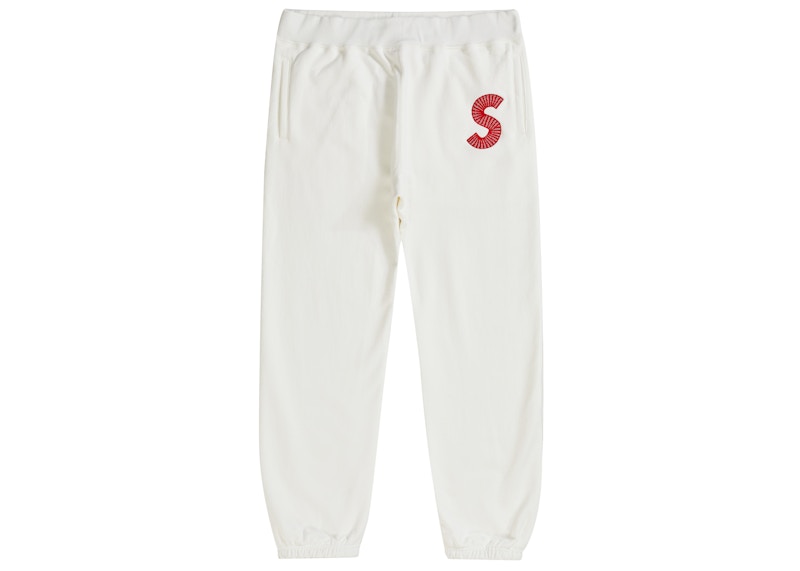 Supreme S Logo Sweatpant (FW20) White Men's - FW20 - US