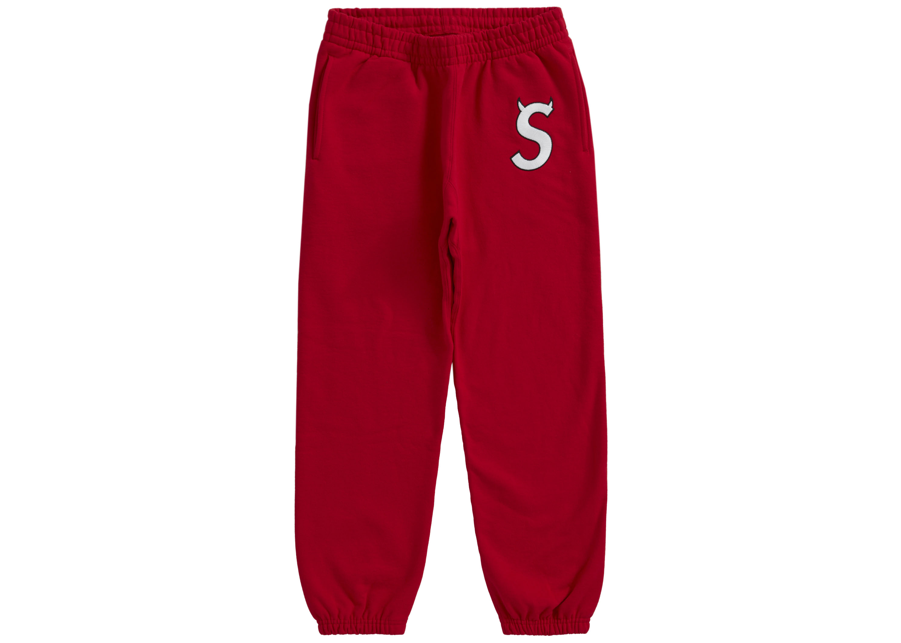 Supreme S Logo Sweatpant (FW22) Red Men's - FW22 - US