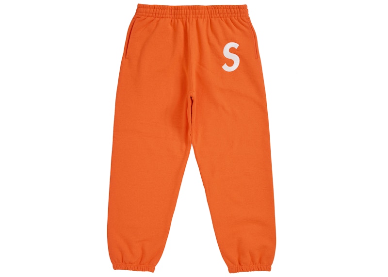 Supreme S Logo Sweatpant (FW24) Orange Men's - FW24 - US