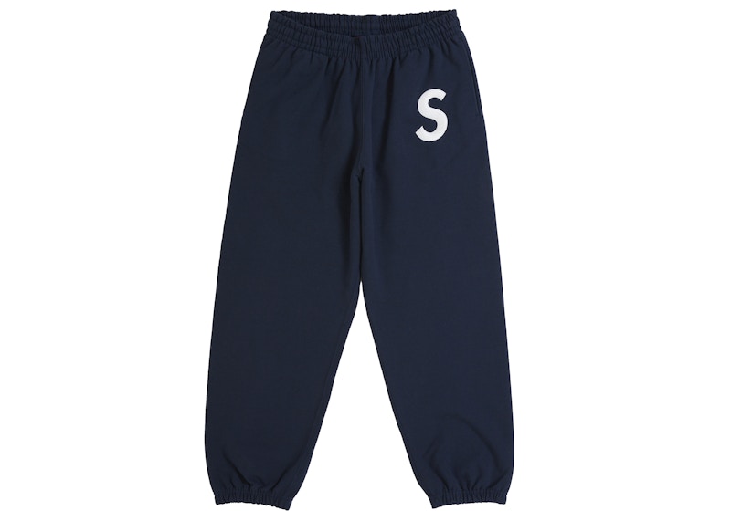 Supreme S Logo Sweatpant (FW25) Navy Men's - FW25 - US