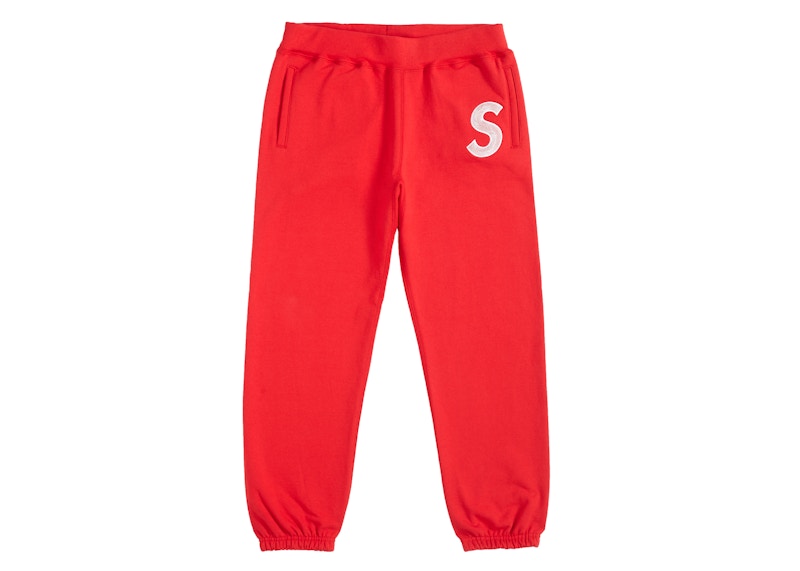 Supreme S Logo Sweatpant Red 男士- FW18 - TW