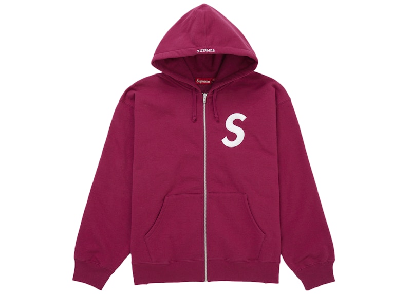 トップス Supreme S Logo Zip Up Hooded Red Supreme S Logo Zip Up Hooded Sweatshirt (FW25) Red Men's - FW25 - US