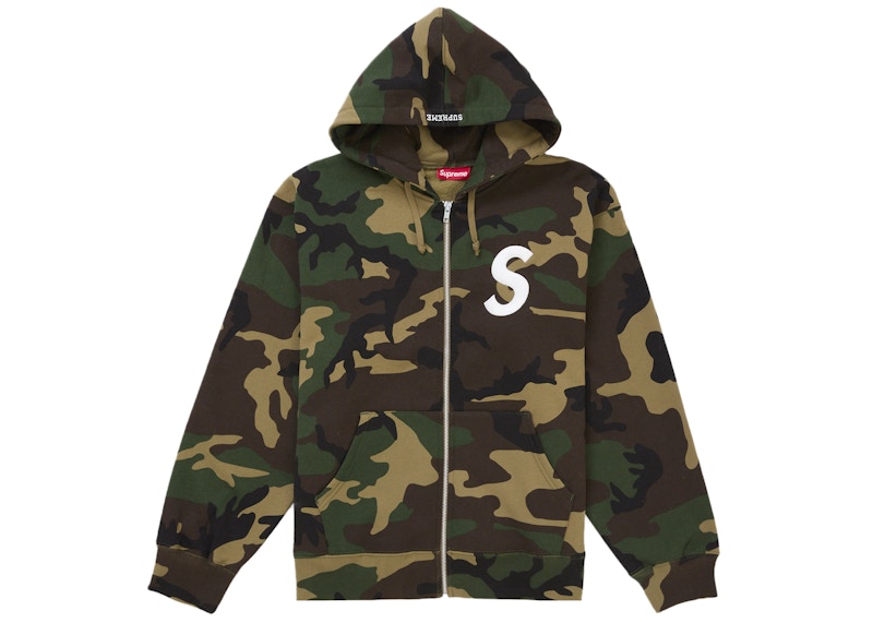 トップス Supreme S Logo Hooded Sweatshirt Camo Supreme S Logo Zip Up Hooded Sweatshirt (FW25) Woodland Camo Men's
