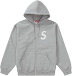 Supreme S Logo Zip Up Hooded Sweatshirt 'Red' — Kick Game