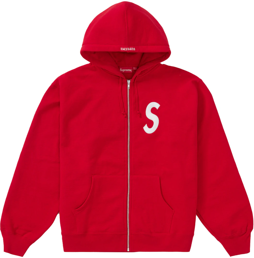 Red Supreme Logo Hoodie In USA With Cheap Price