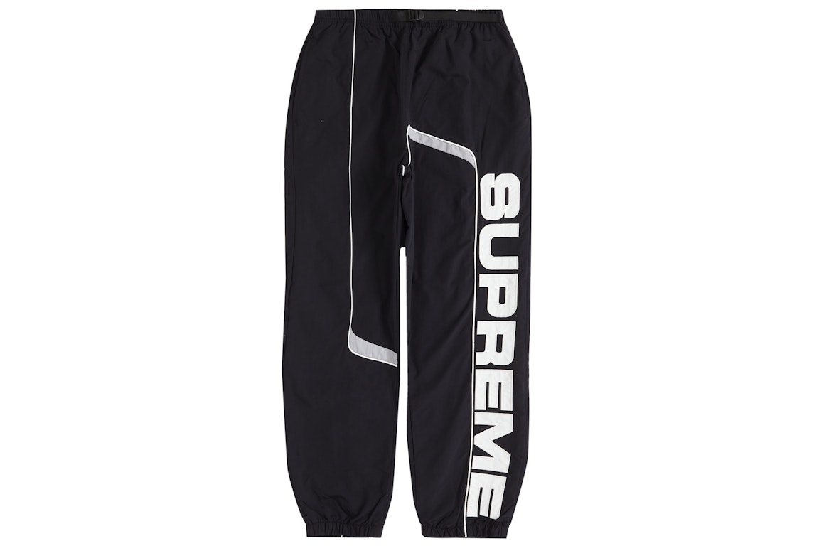 Pre-owned Supreme S Paneled Belted Track Pant Black