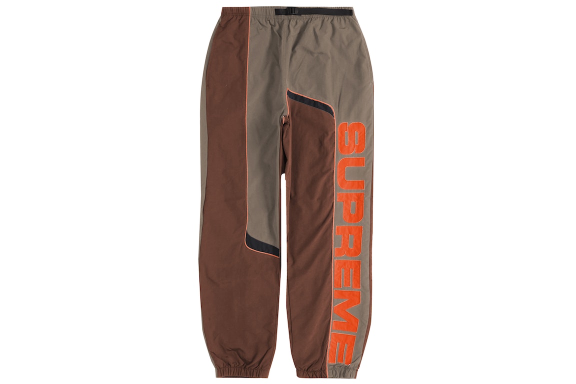 Pre-owned Supreme S Paneled Belted Track Pant Brown