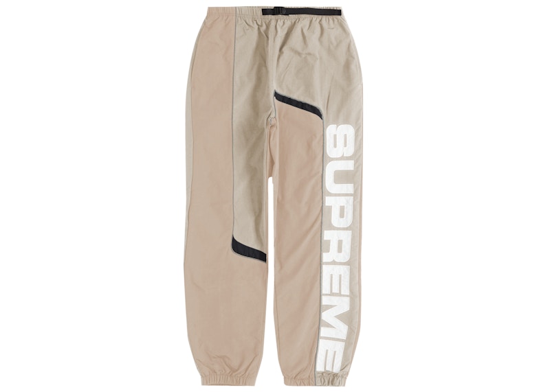 Supreme S Paneled Belted Track Pant Brown Men's - FW21 - US