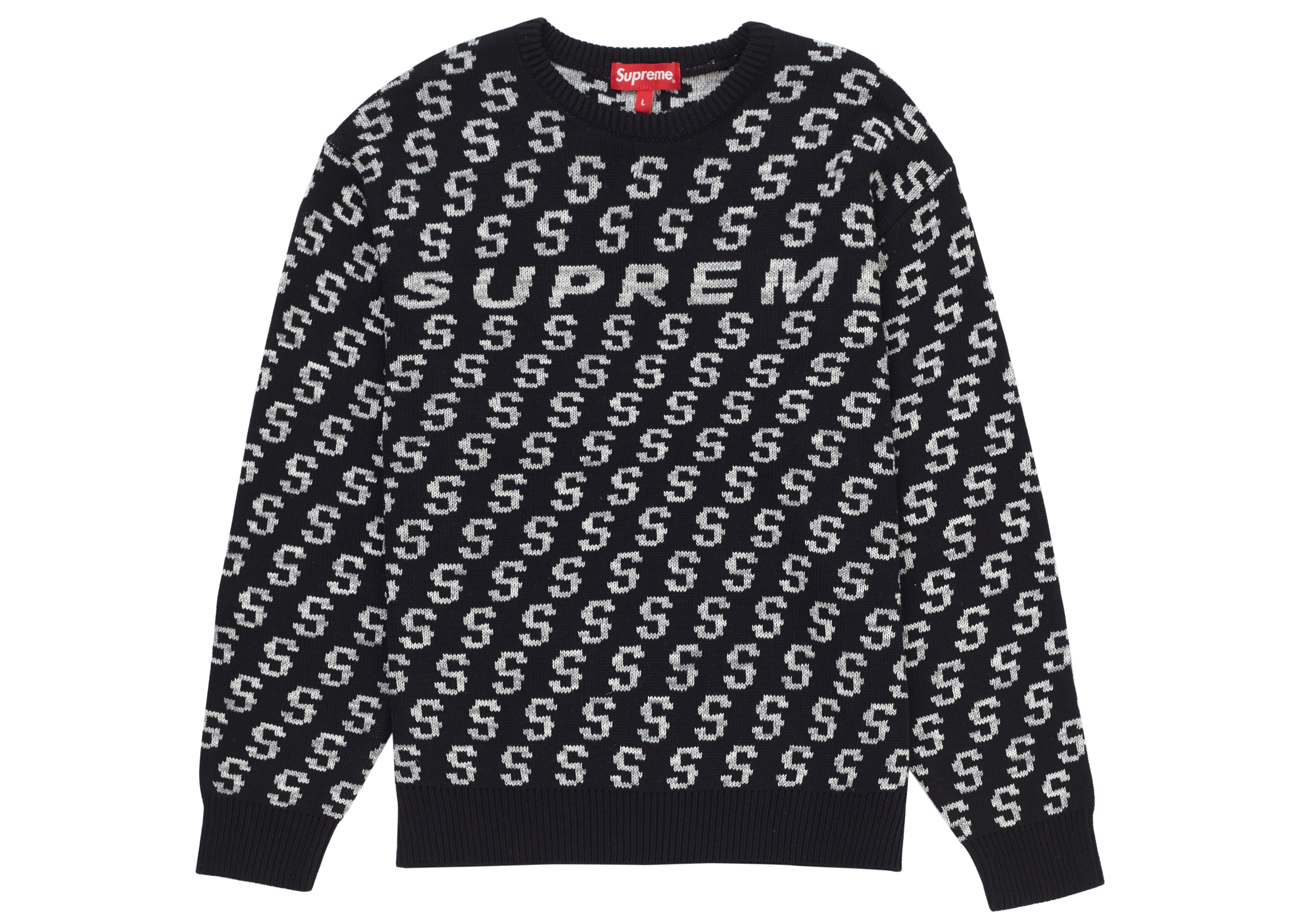 Supreme S Repeat Sweater Black Men's - SS21 - US