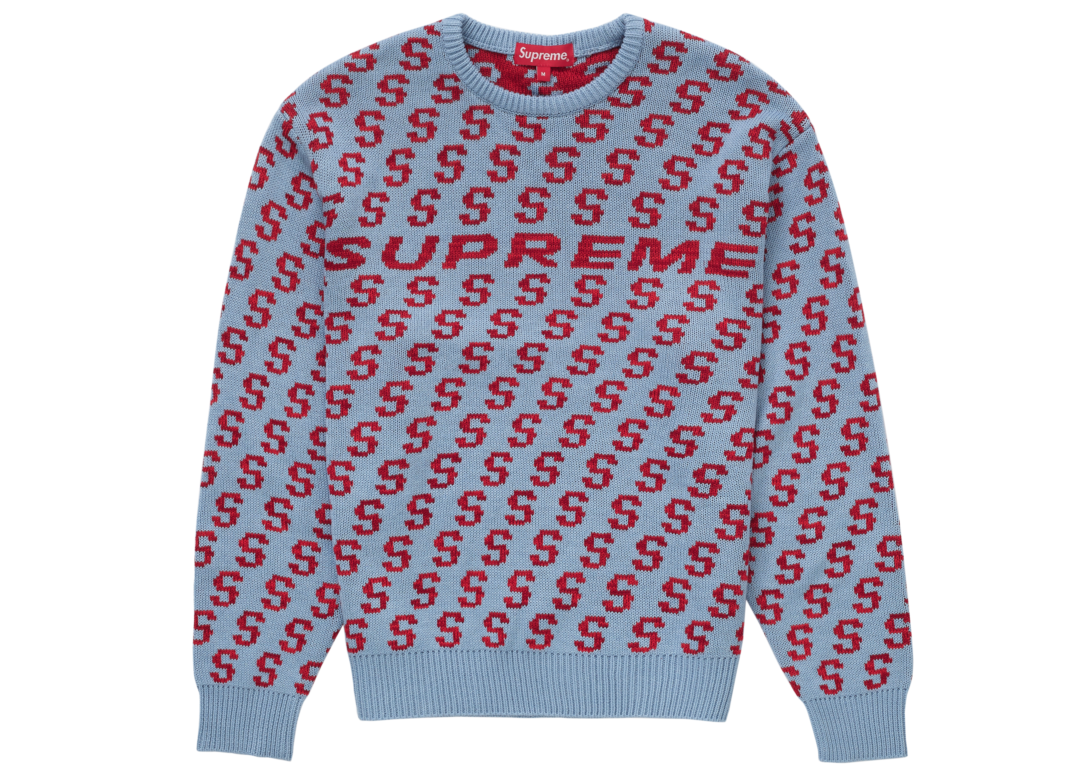 Supreme S Repeat Sweater Light Blue - SS21 Men's - US