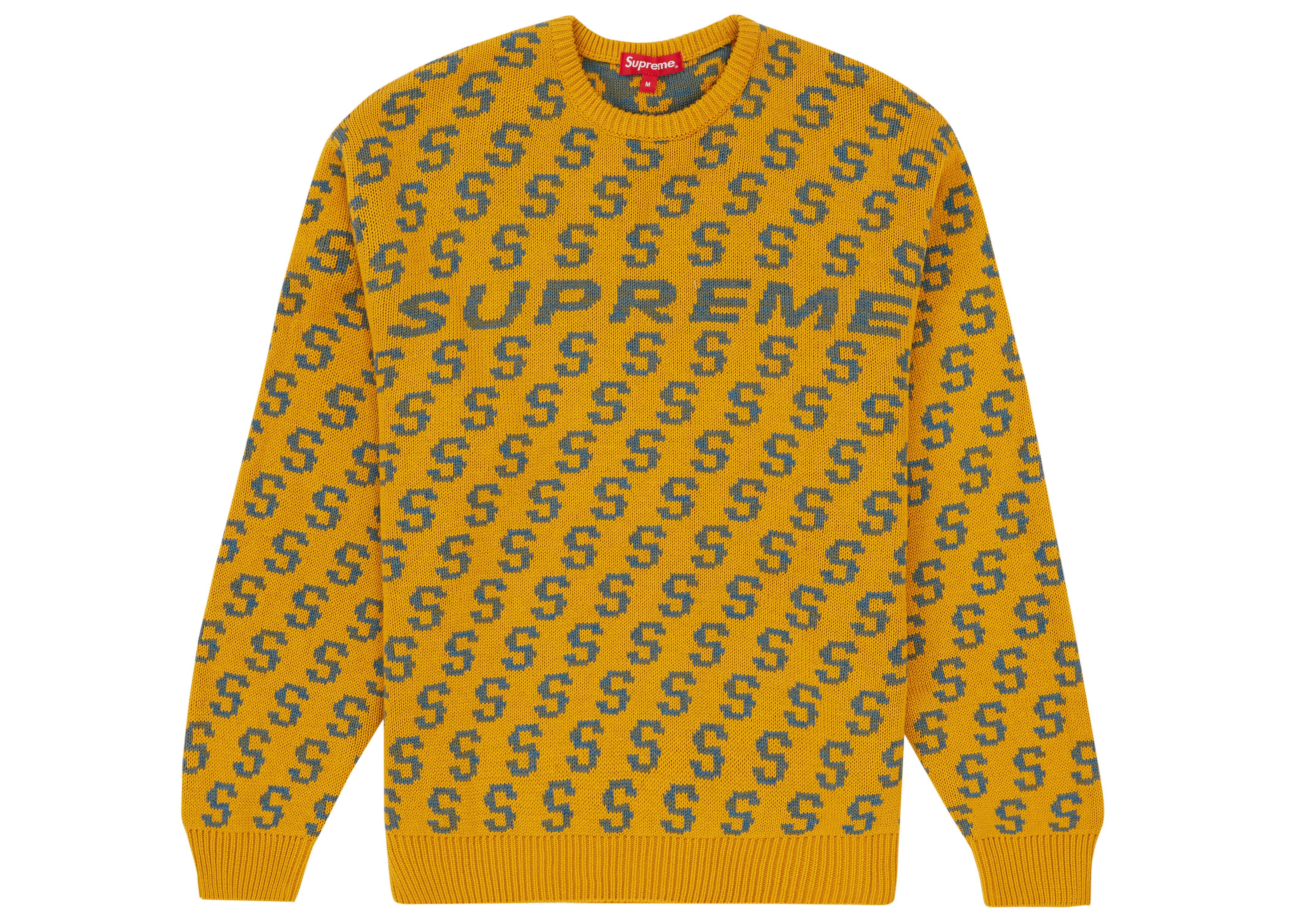 Supreme S Repeat Sweater Yellow - SS21 Men's - US