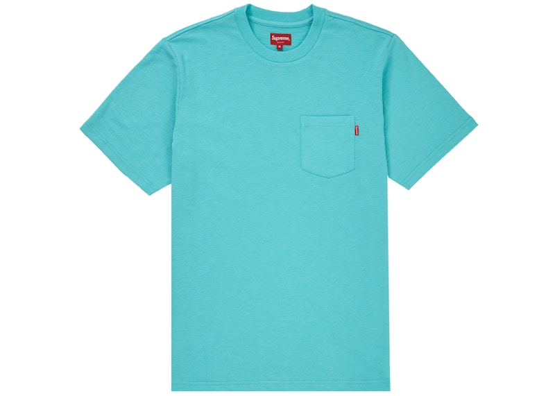 Supreme S/S Pocket Tee Cyan Men's - SS19 - US