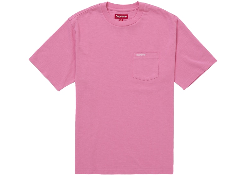 Supreme S/S Pocket Tee (FW25) PinkWhite メンズ - FW25 - JP