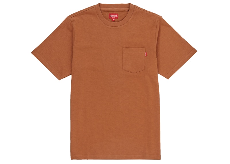 Supreme S/S Pocket Tee Rust