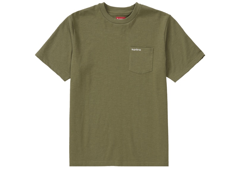 Supreme S/S Pocket Tee (SS21) Light Olive