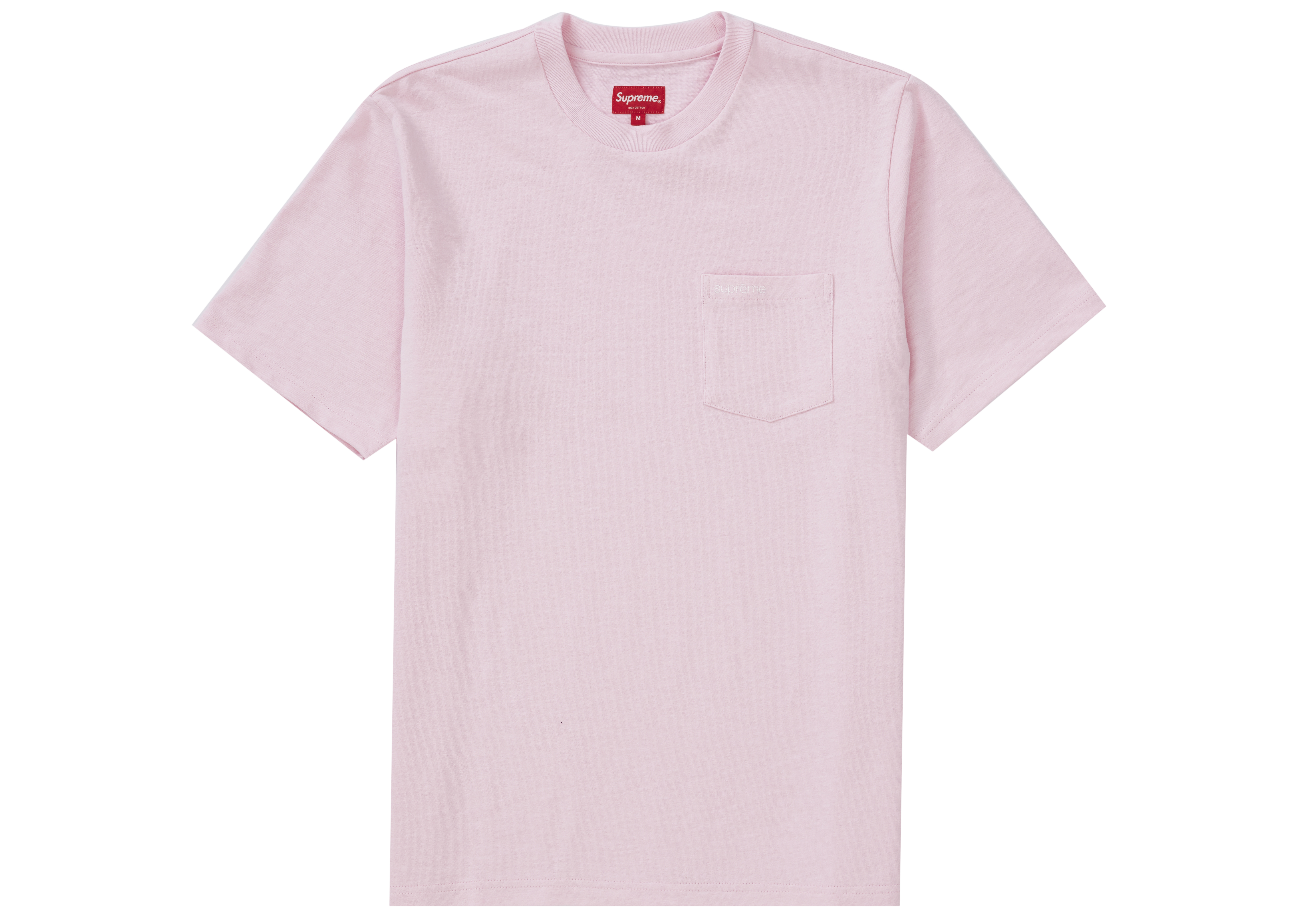 Supreme S/S Pocket Tee (SS21) Light Pink Men's - SS21 - US