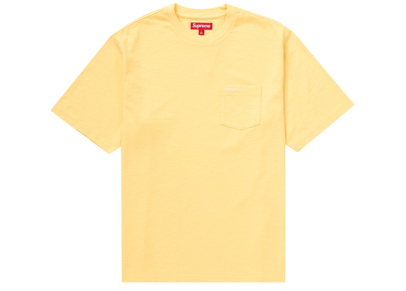 Supreme S/S Pocket Tee (SS24) Yellow メンズ - SS24 - JP