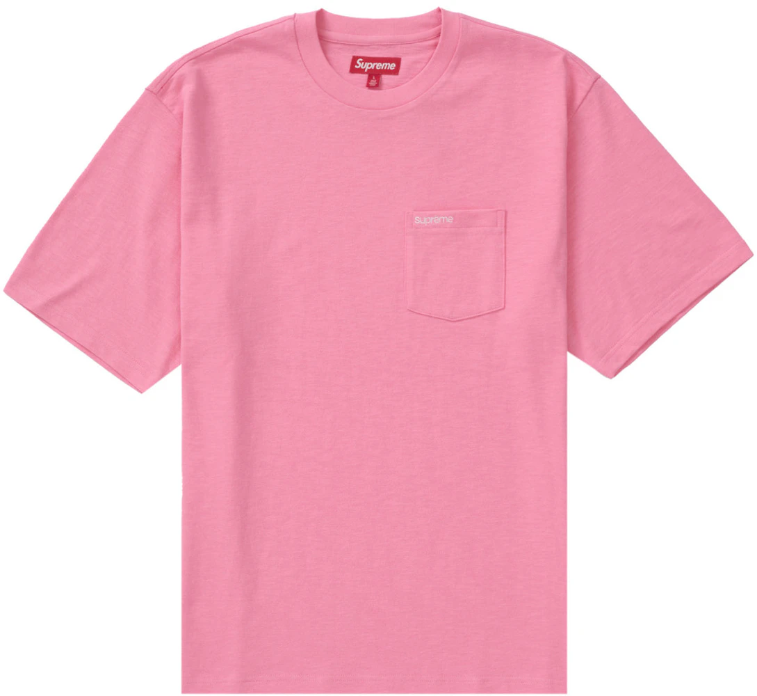 Supreme S/S Pocket Tee (SS24) Pink Men's - SS24 - US