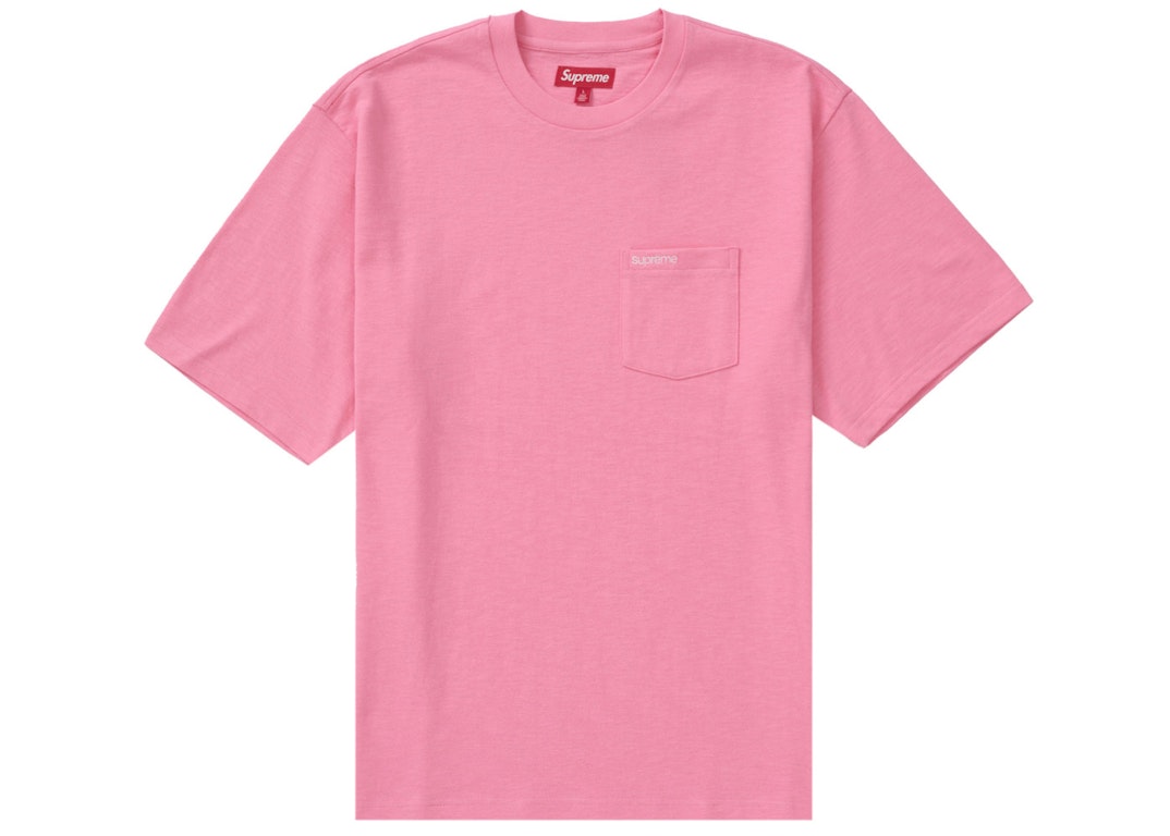 Pre-owned Supreme S/s Pocket Tee (ss24) Pink