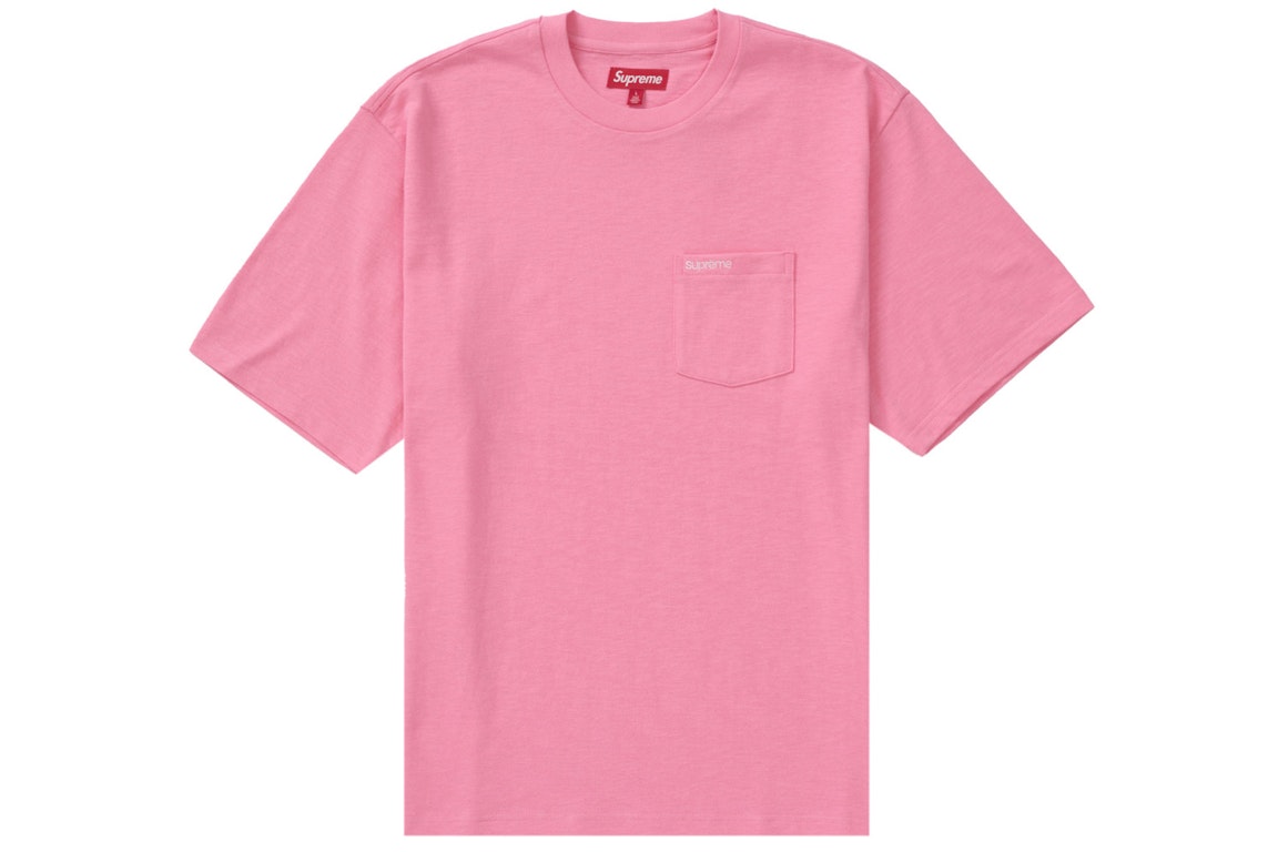 Pre-owned Supreme S/s Pocket Tee (ss24) Pink