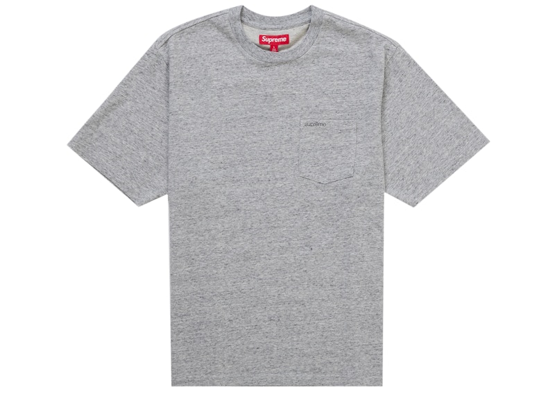 Supreme S/S Pocket Tee (SS26) Heather Grey Men's - SS26 - US