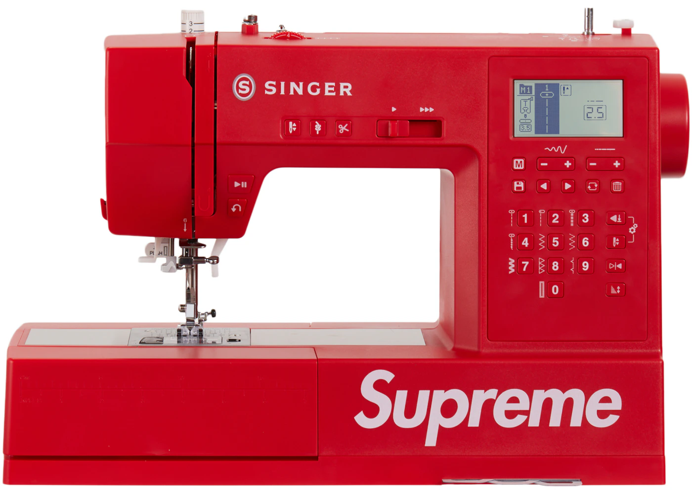 Supreme Supreme SINGER SP68 Computerized Sewing Machine (UK Plug) Red - US