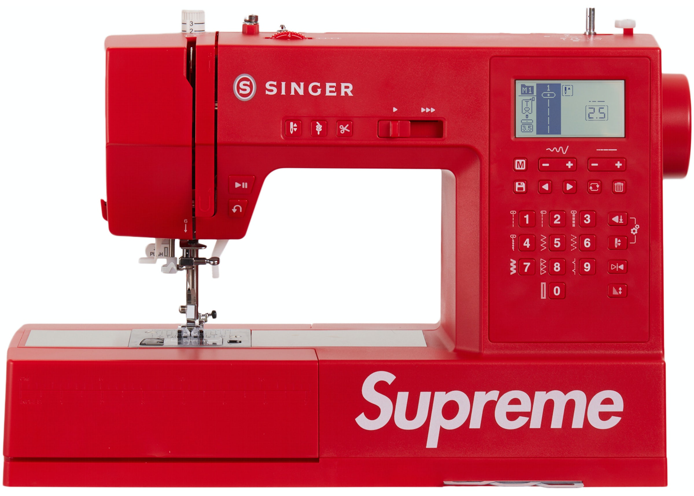 Supreme SINGER SP68 Computerized Sewing Machine (US Plug) Red - FW22 - US