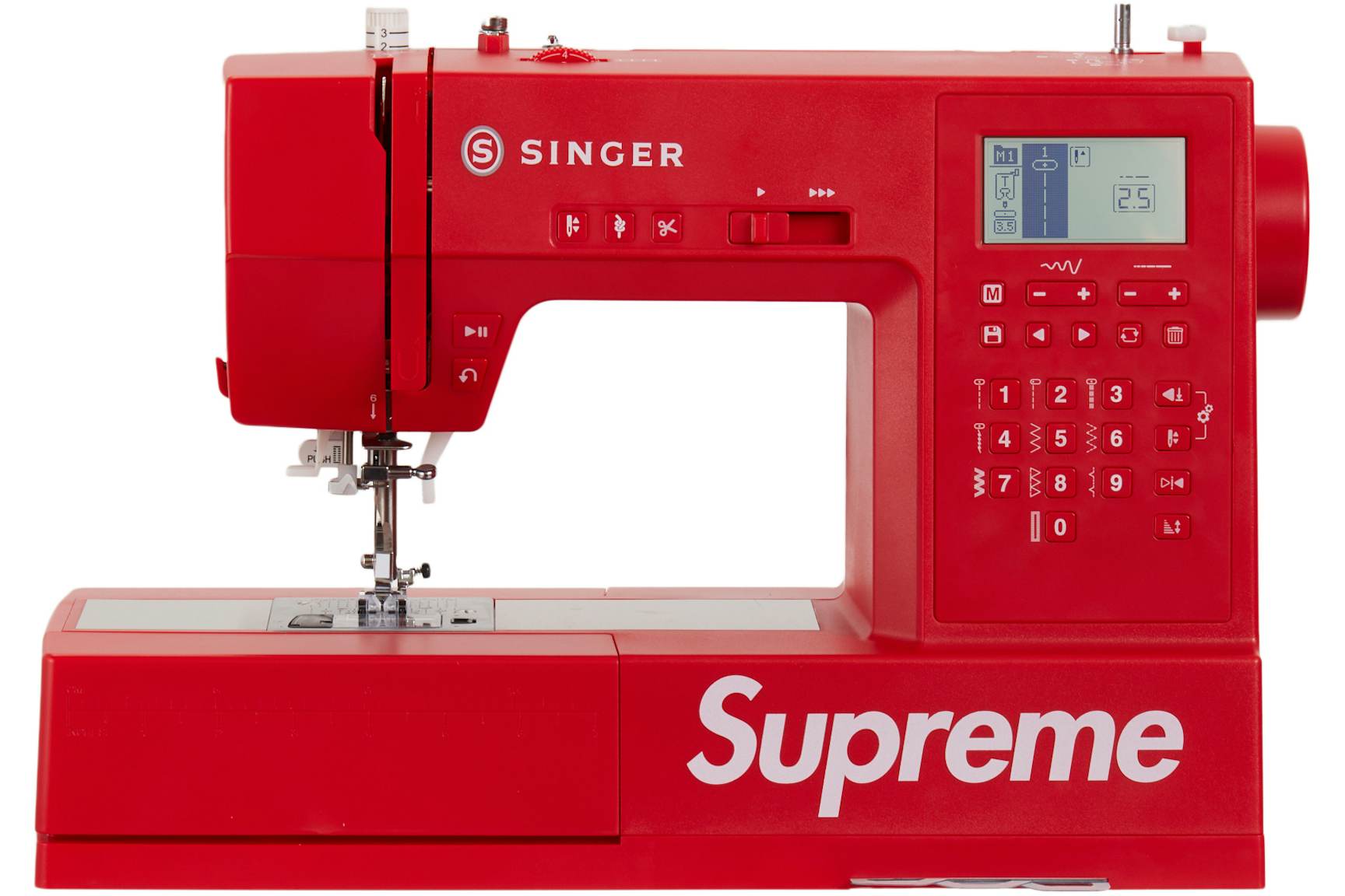 Supreme SINGER SP68 Computerized Sewing Machine (US Plug) Red - FW22 - US