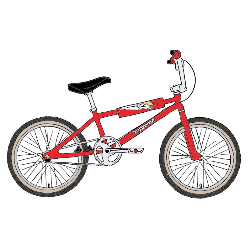 Supreme S&M 1995 BMX Dirtbike Red Supreme S&M 1995 BMX Dirtbike Red