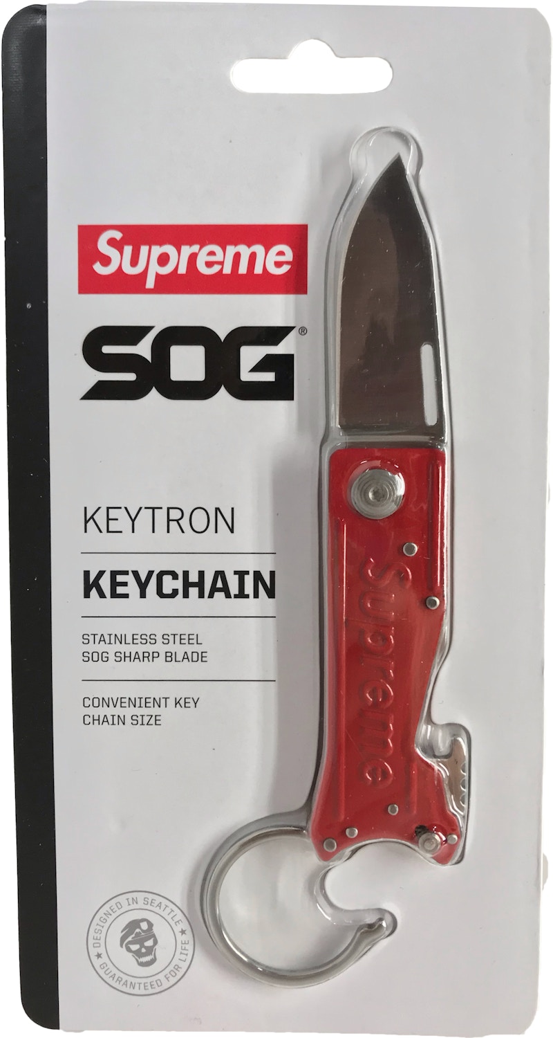 Supreme SOG Keytron Folding Knife Red - FW18 - US