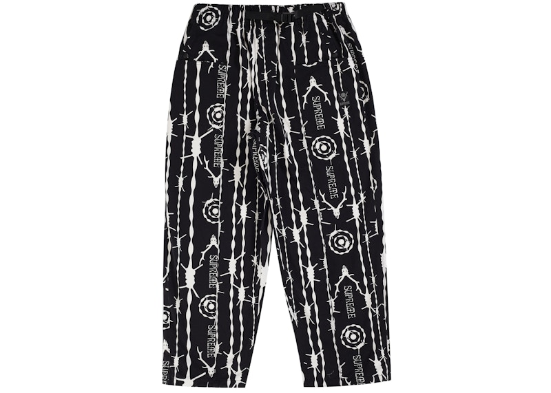 Supreme SOUTH2 WEST8 Belted Pant Black Pattern - SS21 Homme - FR