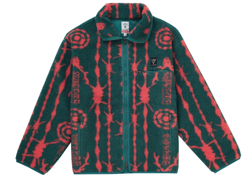 Supreme SOUTH2 WEST8 Fleece Jacket Teal メンズ - SS21 - JP