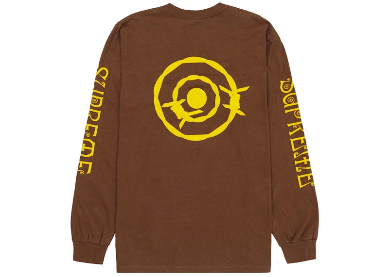 Supreme SOUTH2 WEST8 L/S Pocket Tee Brown Men's - SS21 - GB