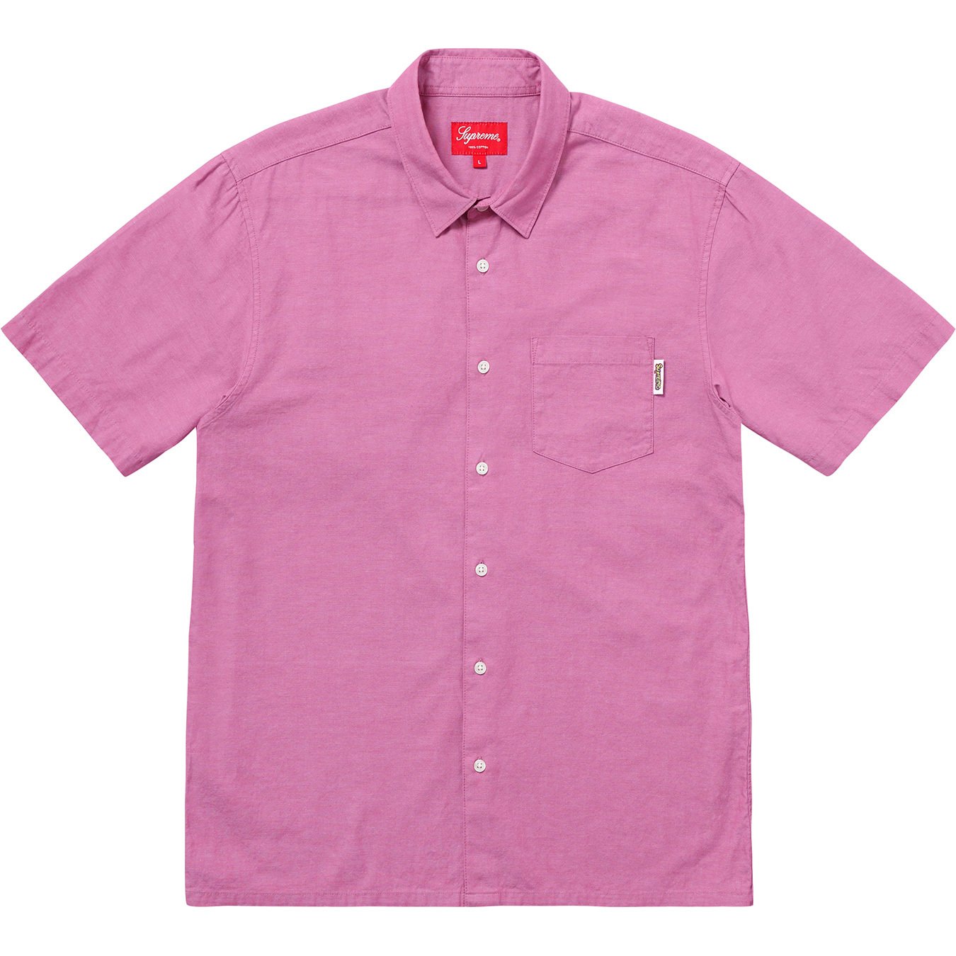 Supreme S/S Oxford Shirt Pink - SS18 - US