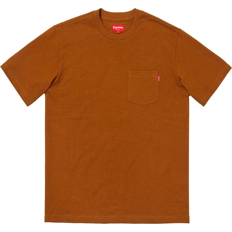 Supreme SS Pocket Tee (FW18) Rust