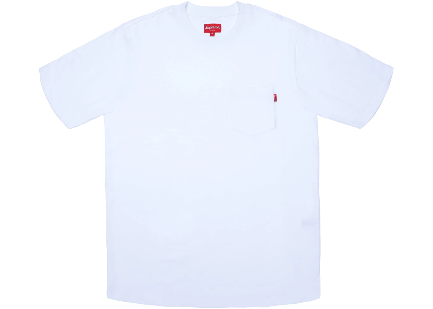 Supreme S/S Pocket Tee White Men's FW17 US - Main Image