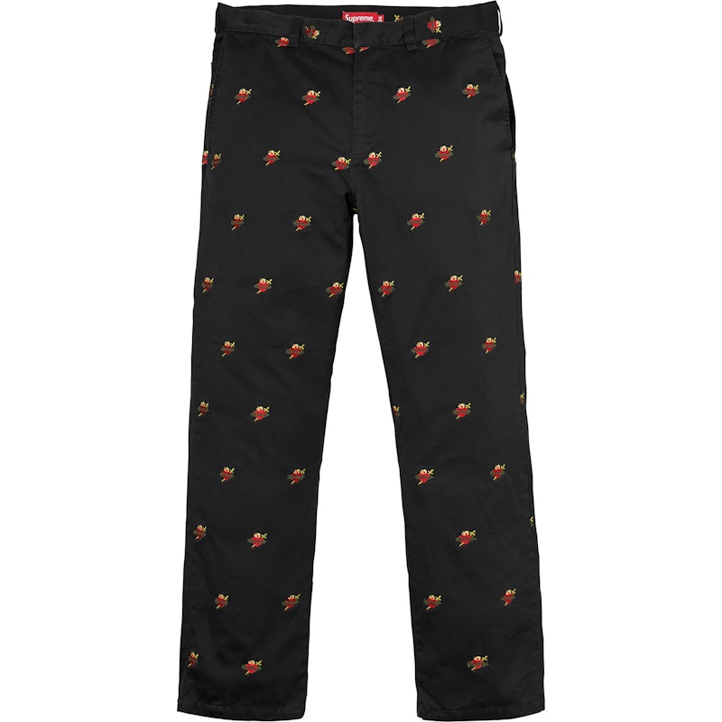 Supreme Sacred Hearts Work Pant Black Men's - FW17 - US