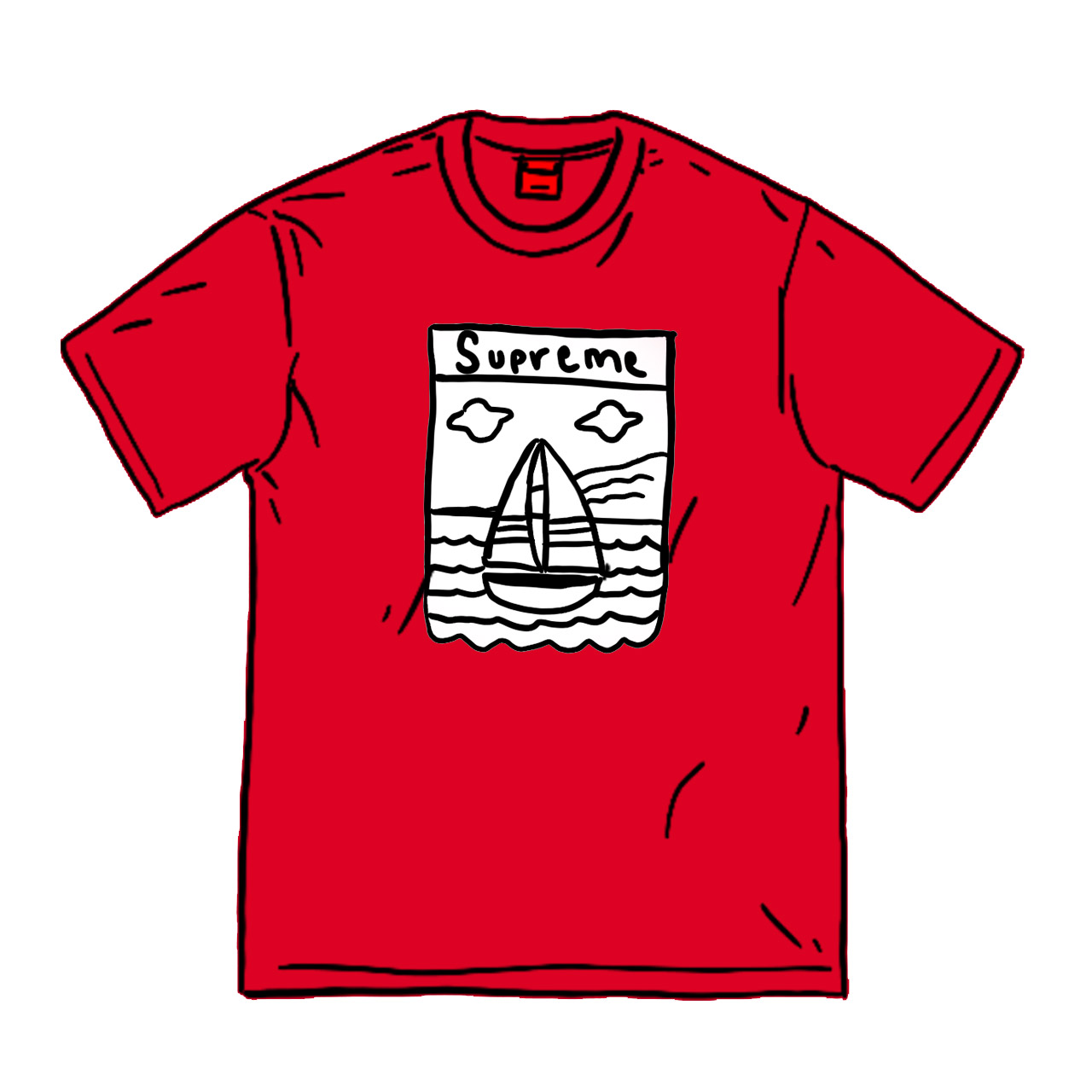 L】 Sailboat Tee SUPREME 2L状態 - Tシャツ/カットソー(半袖/袖なし)