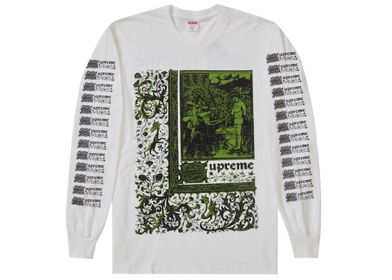 24SSWeek1Supreme Saint Sebastian L/S Tee Black L