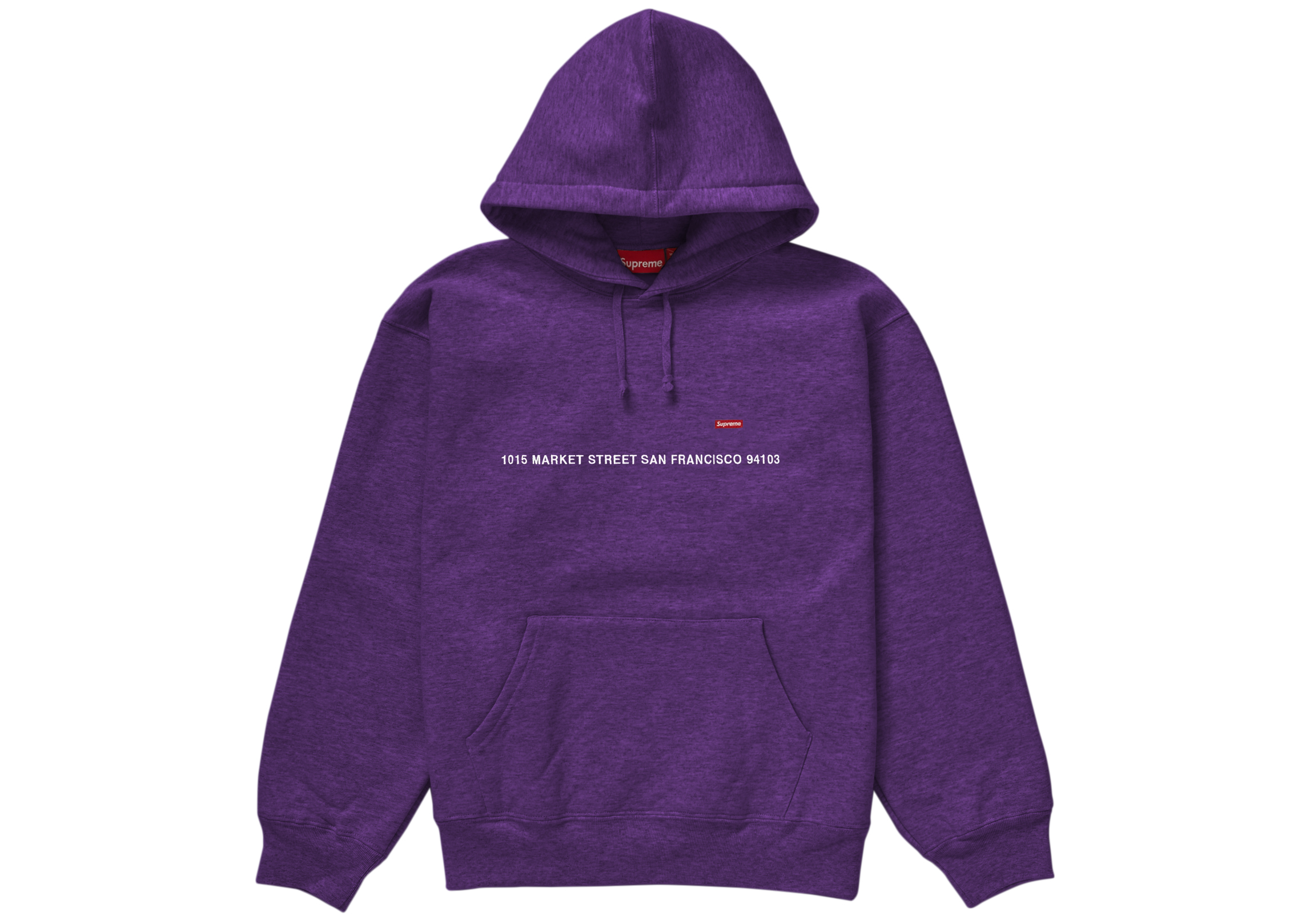 Supreme San Francisco Shop Small Box Hooded Sweatshirt Dark Purple