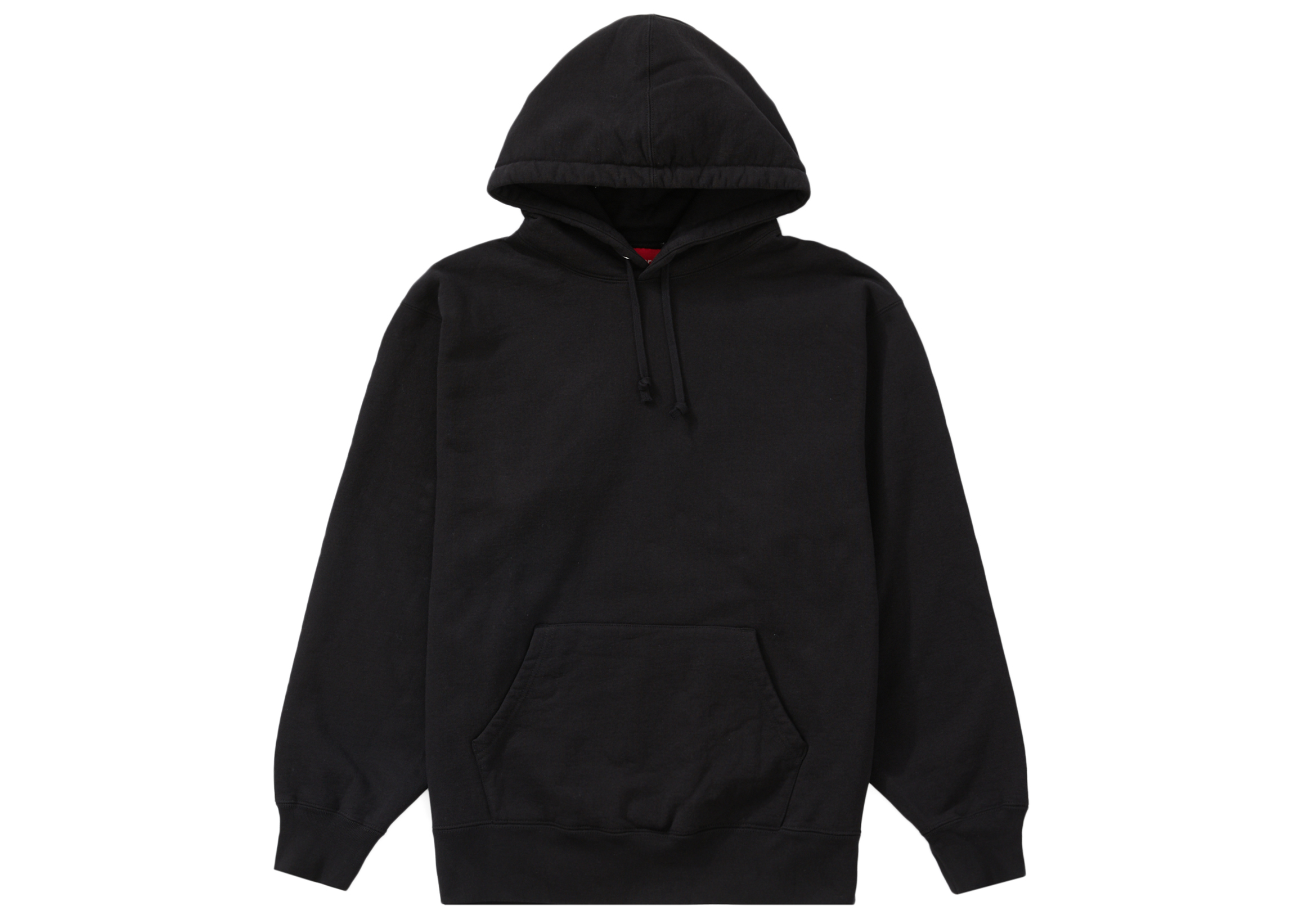 Supreme Satin Appliqué Hooded Sweatshirt Black Men's - FW22 - US