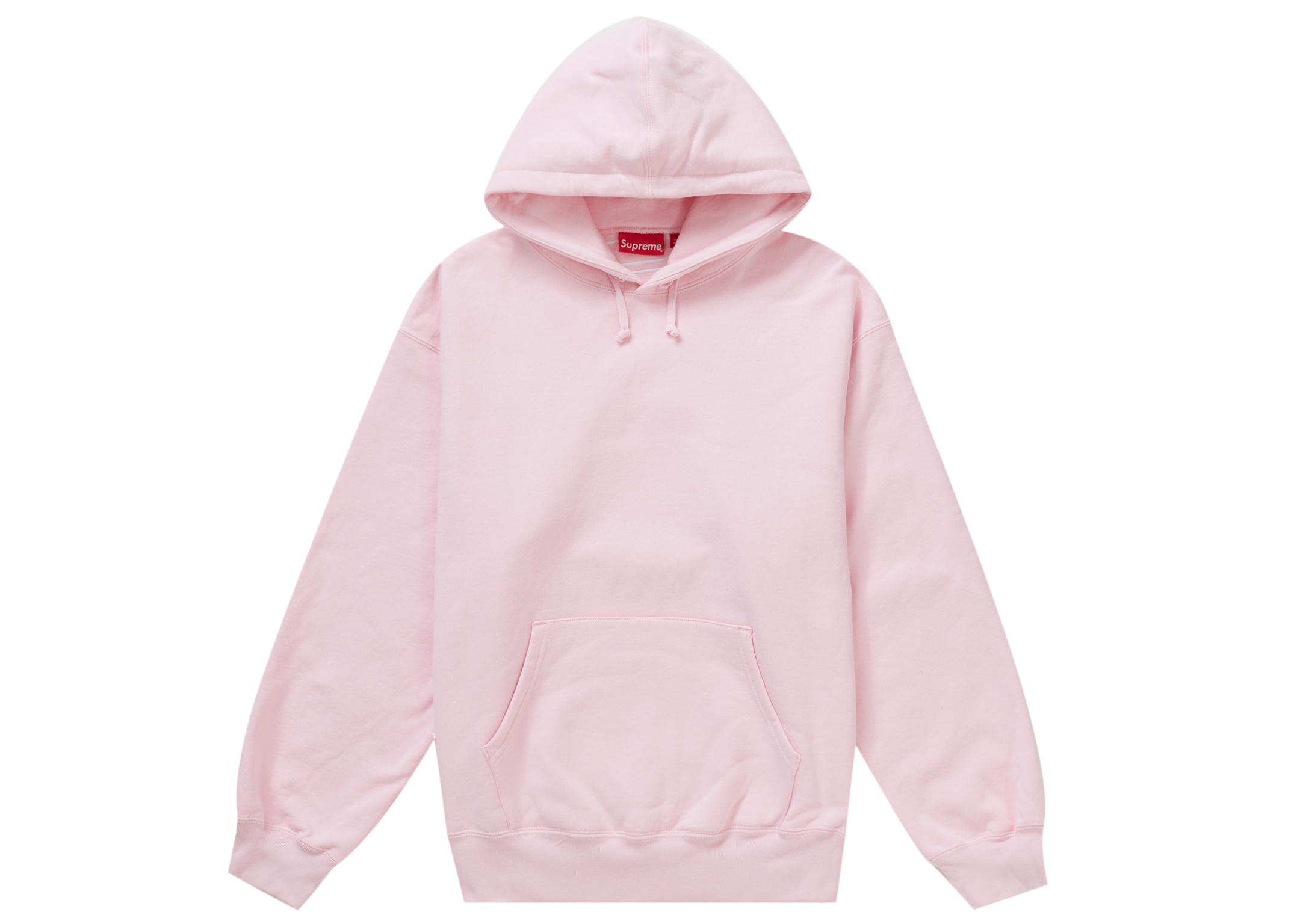 Supreme Satin Appliqué Hooded Sweatshirt (FW23) Light Pink Men's