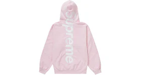 Supreme Satin Appliqué Hooded Sweatshirt (FW23) Light Pink