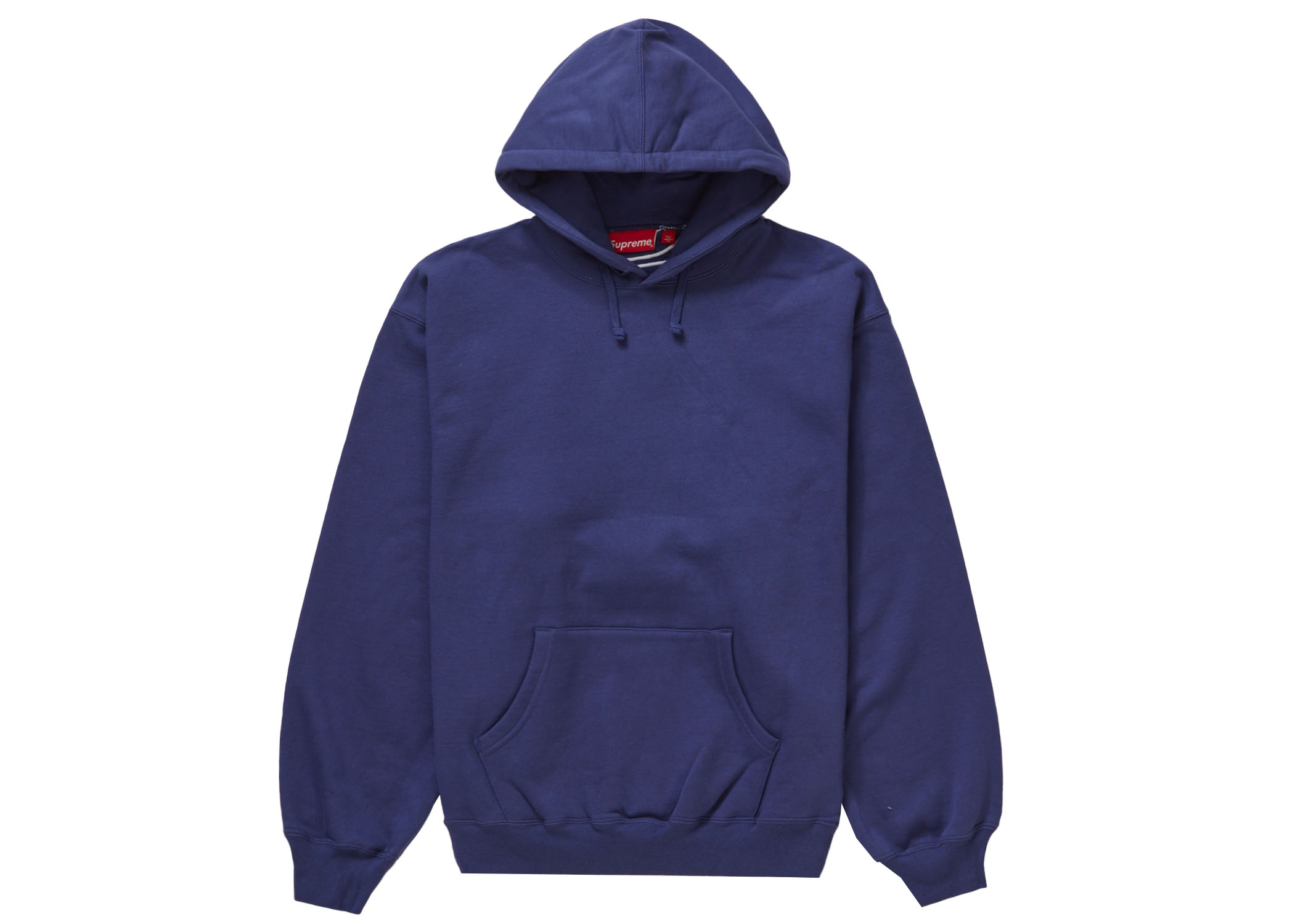 Supreme Satin Appliqué Hooded Sweatshirt (FW23) Washed Navy 男装