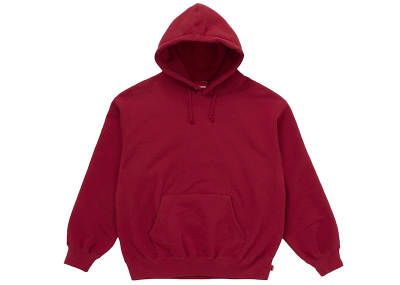 Supreme Satin Appliqué Hooded Sweatshirt (FW25) Red Men's - FW25 - US