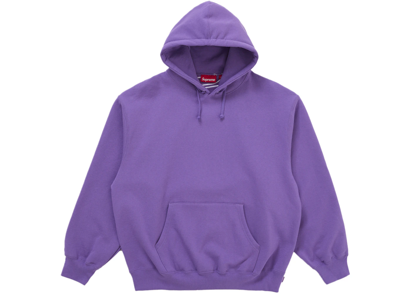 Supreme Satin Appliqué Hooded Sweatshirt (FW25) Violet Men's