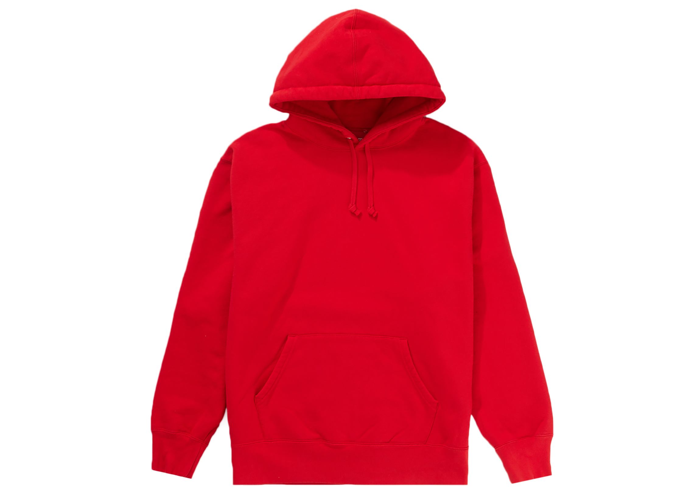 Supreme Satin Appliqué Hooded Sweatshirt Red Men's - FW22 - GB