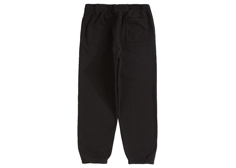 Supreme Satin Appliqué Sweatpant Black Men's - FW22 - GB