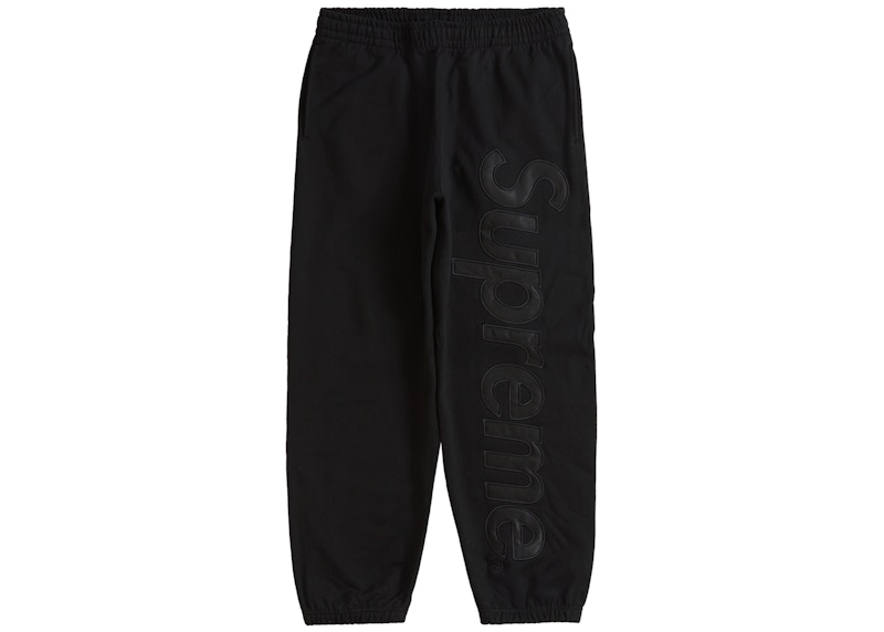 Supreme Satin Appliqué Sweatpant (FW23) Black メンズ - FW23 - JP